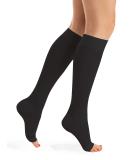Buy Relaxsan Anti-Sembolism M1350A Compression Knee Socks (25-32 mmHg) for Men & Women - Unisex Thrombosis Socks - Black - 1 Pair (L) - International Shipping Available - Buy Online on GoSupps.com