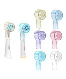 Seplouis cover for electrical toothbrush head compatible with oral b & io electrical toothbrush head multicolored 6-pack multicolor compatible with oral-B round & IO brush head - Buy Online on GoSupps.com