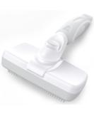 Crala Self Cleaning Slicker Brush- Pet Grooming Shedding Tool for Short & Long Haired Dogs & Cats- Removes Loose Undercoat, Mats & Tangles- White - Buy Online on GoSupps.com