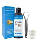 Coconut Oil Pulling for Teeth (230 mL) | Natural Ayurvedic Mouthwash for Fresh Breath Healthy Gums & Teeth Whitening | Alcohol-Free - Buy Online on GoSupps.com