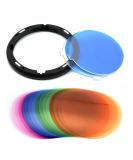 Godox AK-R16 Diffuser Plate with V11T Color Gel Set for V1-C/N/S & AD200/PRO + H200R Flash Head - 32 Pieces - Buy Online on GoSupps.com
