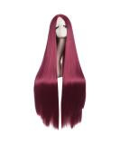MapofBeauty 40 Straight Natural Long Red Anime Wig - Costume Party Hair - Buy Online on GoSupps.com