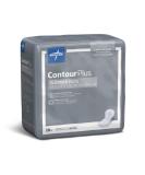 Medline ContourPlus Bladder Control Pads - Ultimate Absorbency 8x17 Inches 28 Count - International Shipping Available - Buy Online on GoSupps.com