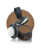 VOLLUCK Dark Brown Root Touch Up Hair Powder for Thinning Hair - Cover Up Bald Spots, Eyebrows, Beard Line - Men and Women - Buy Online on GoSupps.com