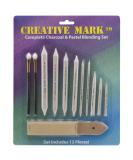 Creative Mark Complete Blending Set for Charcoal, Pencil, and Pastel - Sponge Blenders, Blending Stumps, Sandpaper Pad - Buy Online on GoSupps.com