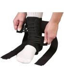 ASO Speed Lacer Ankle Brace - XXLarge Black | International Shipping Available - Buy Online on GoSupps.com