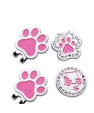 CoverMay Crystal Golf Ball Marker and Hat Clips in Pink - Set of 2 - Buy Online on GoSupps.com