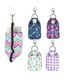 Dual-Sided Hand Sanitizer and Chapstick Holder Keychain with Reusable Bottles - Travel Bag Patterns - Buy Online on GoSupps.com
