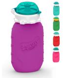 Squeasy Gear Squeasy Snacker 6 Oz - Purple | Reusable Silicone Squeeze Snack Pouch for Kids | Eco-Friendly & BPA-Free - Buy Online on GoSupps.com
