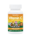 NaturesPlus Animal Parade Vitamin C Chewable Tablets for Kids - Vegan Gluten-Free - Natural Orange Flavor - 90 Animal-Shaped Tablets (Pack of 2) - Boost Immunity - Buy Online on GoSupps.com