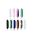 10PCS Healing Crystals Stones Sets Natural Amethyst Rose Quartz Clear Quartz Tiger Eye Reiki Gemstones Bulk Hexagonal Points Energy Balancing Chakra Meditation Therapy Gift - Buy Online on GoSupps.com