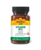 Country Life Vitamin B-12 500 mcg with Folic Acid Sublingual Lozenges - 100 Count - Buy Online on GoSupps.com