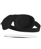 Smug sleep mask for men and women 100% darkening |Fits with extended eyelashes |3D-shaped design for deep sleep |Velcro fastener for comfort & adjustment |Black - Buy Online on GoSupps.com