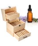 Essential Oil Box - 59 Compartments Wooden Organizer for Aromatherapy | International Shipping Available - Buy Online on GoSupps.com
