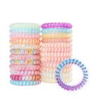 PinkSheep 24 Pack No Crease Hair Ties - Colorful Elastic Coil Hair Accessories for Women and Girls - Buy Online on GoSupps.com