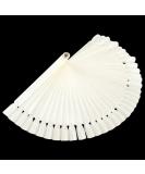 TRIXES 50 White Artificial Nails Fan | Nail Art Practice & Display | International Shipping - Buy Online on GoSupps.com