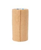 Medline Self Adherent Cohesive Wrap Bandage Latex-Free 4 x 5 Yards Tan (18 Count) 4 x 5 yd - Buy Online on GoSupps.com