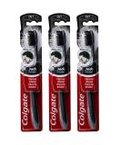 Colgate 360 Charcoal Infused Toothbrush with Floss-Tip Bristles - Soft (Pack of 3, Colors Vary) - Buy Online on GoSupps.com