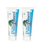 Buy Pinus Mineral Mint Toothpaste - 2x75 ml Pack | Fresh Breath & Natural Ingredients - Buy Online on GoSupps.com
