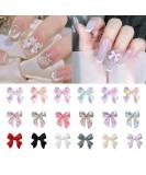 100 Pcs 3D Colorful Aurora Bow Nail Art Resin Rhinestone Charms - Nail Glitter & Accessories - Buy Online on GoSupps.com