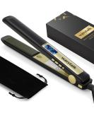 Wavytalk 100% Pure Titanium Hair Straightener | Dual Voltage 1 Inch Flat Iron | Silky Hair Instantly | 170 -450 | Matt Black - Buy Online on GoSupps.com