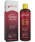 Premium Red Onion Hair Oil with Rosemary Hibiscus & Coconut | 100% Natural Vegan & Chemical-Free - Enhance Hair Growth & Shine - Buy Online on GoSupps.com