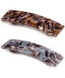 2 Piece Hair Clip Women Large Set Patent Clip Large Automatic Hair Clips Women For Thick Thin Long Hair Onyx South Sea - Buy Online on GoSupps.com