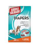 Simple Solution Disposable Dog Diapers for Bitches | Super Absorbent & Spout-Safe Fit | Large 12 Pack - Ideal for International Shipping - Buy Online on GoSupps.com