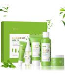 Green Tea Skincare Set for Teen Girls | Facial Kit with Cleanser Toner Eye & Face Cream Serum | Beauty Gifts to Reduce Acne & Smooth Skin - Buy Online on GoSupps.com