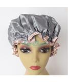 Aprilhair 4-Pack Double Waterproof Shower Caps for Women - Reusable EVA Bathing Hat - Medium Pink/Grey - Buy Online on GoSupps.com