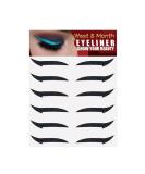Zeaybsr Eyeliner sticker 6 pairs black thick eyeliner sticker reusable eyeliner sticker easy to attach and remove (GT2205) - Buy Online on GoSupps.com
