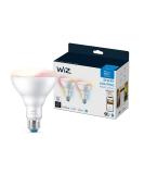 WiZ Connected 2-Pack BR30 Full Color and Tunable White Bulbs, Create Ambience with 16 Million Colors, Smart Control, Works with Alexa, Google Assistant, and Siri Shortcuts, No Hub Required, 2 Bulbs BR30 Color 2 Count (Pack of 1) - Buy Online on GoSupps.com