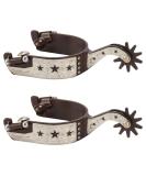 Frdhee West Cowboy Spores - Handcrafted Vintage Horse Gear (2 Pieces) - Rotatable Design for Riding Enthusiasts - Buy Online on GoSupps.com
