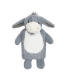 Premium 1L Children's Hot Water Bottle with Soft Fake Fur Cover - Natural Rubber Heat Pad for Kids - T V Rheinland Tested - Donkey Design - Buy Online on GoSupps.com