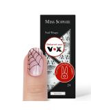 Original Miss Sophie Nail Foils Halloween - 24 Ultra-Thin Black Widow Nail Polish Stripes for Fingers & Toes - Perfect for Natural Acrylic Gel & Shellac Nails - International Shipping Available - Buy Online on GoSupps.com
