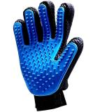 Pet Hair Remover Glove - Gentle Pet Grooming Glove Brush - Deshedding Glove - Massage Mitt with Enhanced Five Finger Design - Perfect for Dogs & Cats with Long & Short Fur - 1 Pack (Right-Hand) Blue - Buy Online on GoSupps.com