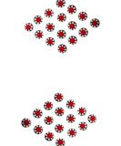 Shop Round Fancy Maroon Bindi with Stone | Stylish Bindi for Women & Girls - International Shipping Available - Buy Online on GoSupps.com