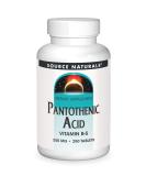 Source Naturals Pantothenic Acid 250 mg - 250 Tablets for Energy & Metabolism - Buy Online on GoSupps.com