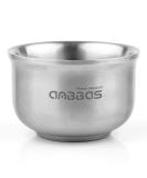 Anbbas 4.1" Lathering Foam Shaving Bowl - 3-Layer Heat Preservation Food-Grade 304 Stainless Steel Mug for Men s Close Shave - Buy Online on GoSupps.com