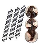 3 Pcs Hair Braiding Tool Roller Set - Black DIY Hair Styling Bun Maker - Buy Online on GoSupps.com