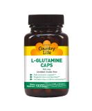 Country Life L-Glutamine 500mg Vegan Capsules - Muscle & Immune Support with Vitamin B6 - Gluten-Free & Kosher - 100 Count - Buy Online on GoSupps.com