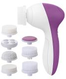 Facial Cleansing Brush Set with 7 Electric Exfoliating Brushes - Amethyst - Buy Online on GoSupps.com