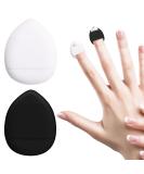 Sibba 2-Piece Loose Powder Puffs with Finger Holder - Soft Makeup Setting Triangle Face Cushion for Beauty Blender - Portable Cosmetics Sponge for Foundation - Small Head Storage Brush Included - Buy Online on GoSupps.com