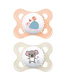 MAM Schnuller Original S158 2 Pack Silicone Pacifier with Automatic Sterilization Box for 0+ Months Ultra Soft & Safe - Buy Online on GoSupps.com