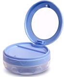 Leak Proof Dental Retainer Case - Denture Cleaning Bath - Travel Friendly - Blue - Buy Online on GoSupps.com