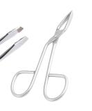AAProTools Professional Stainless Steel Scissor Handle Tweezers for Eyebrow and Nose Hair Removal - Women's Beauty Tool - Buy Online on GoSupps.com