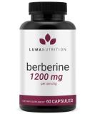Berberine Supplement - Berberine 1200mg Per Serving - Berberine HCI - Berberine Plus - 60 Berberine Capsules - Buy Online on GoSupps.com