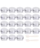 23 Pcs Empty Cosmetic Jars 5ml Sample Containers Pots Bottles sample pots for cosmetics Travel Cosmetic Jar Pots with Lids travel pots for cream travel cream pots for toiletries Aluminium-5ml - Buy Online on GoSupps.com