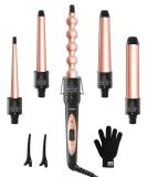Buy Ohuhu 5-in-1 Curling Iron Set - Interchangeable Ceramic Hair Curler with Gloves | Perfect Gifts for Girls & Women | International Shipping - Buy Online on GoSupps.com