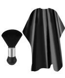 Professional Waterproof Barber Cape & Neck Duster Brush - Men's Hair Cutting Accessories | Shop Now - Buy Online on GoSupps.com